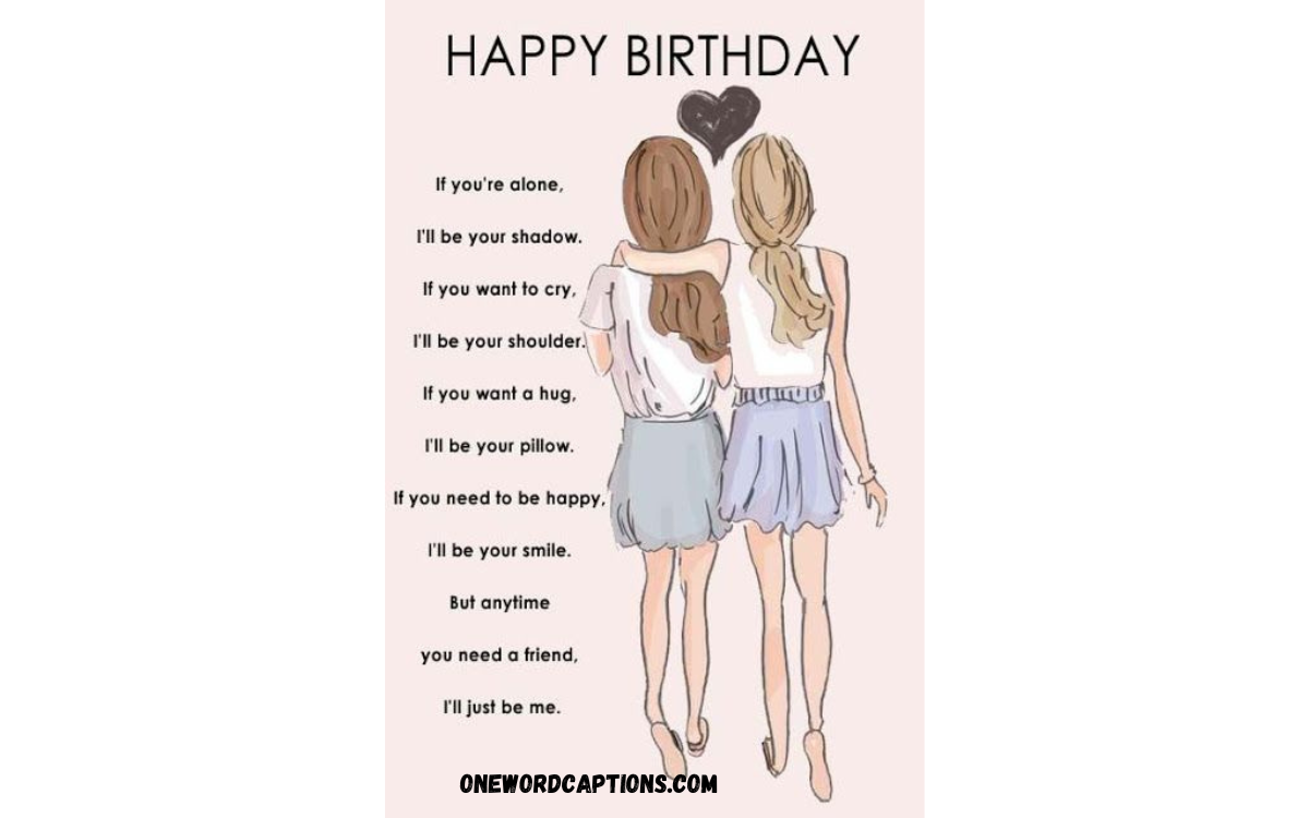 200+ Top Birthday Captions for Best Friend for Instagram - One Word