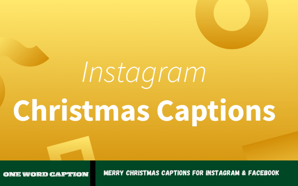 Christmas Captions For Instagram